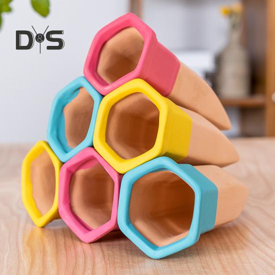 6 Stück selbstbewässernde Spikes, Terrakotta-Bewässerungsspikes, automatische Bewässerungsstäbe mit langsamer Freisetzung für Pflanzen im Innen- und Außenbereich