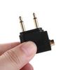 Gold Plated 3.5mm Airplane Headphone Mono Mono Audio Converter  for Headphone