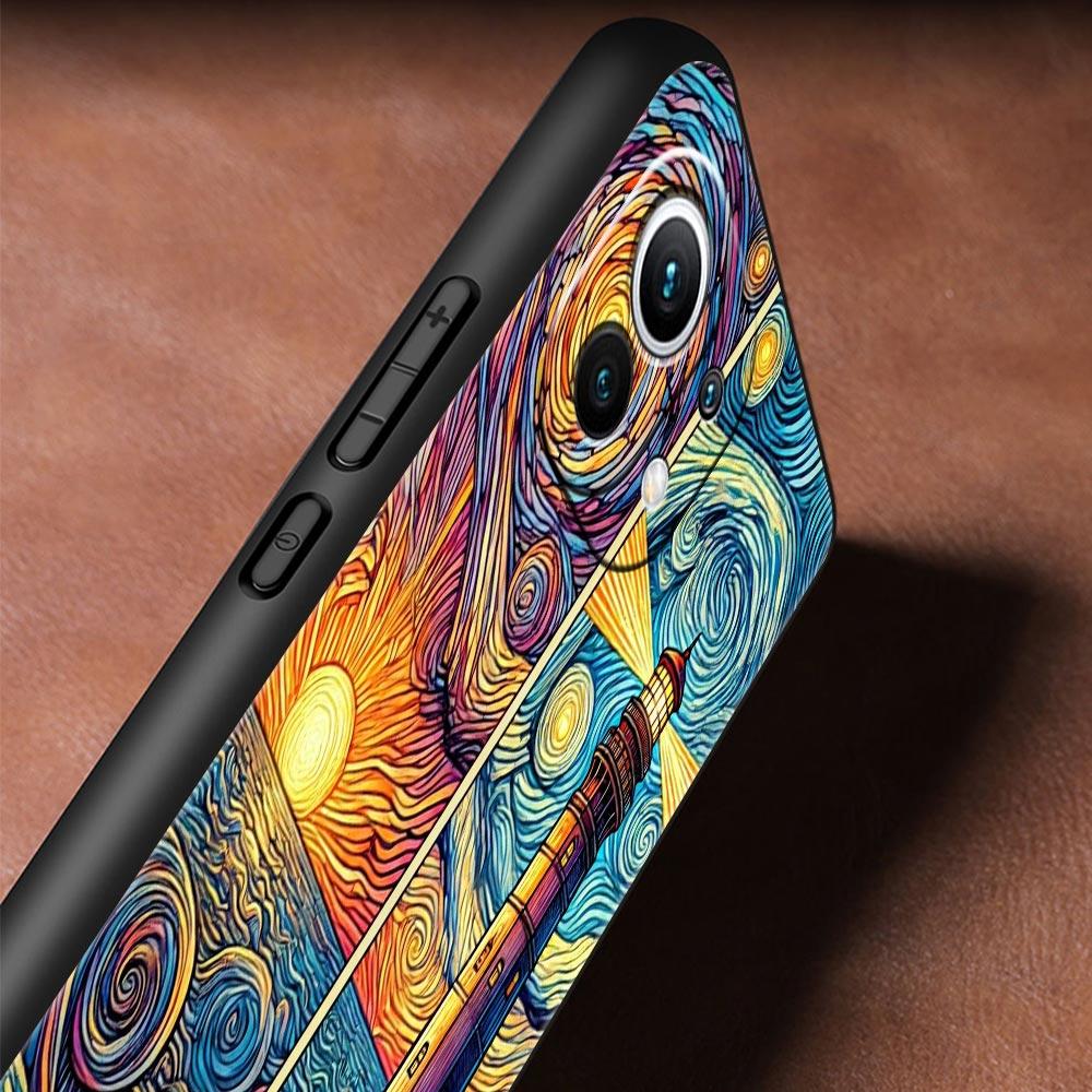Beautiful Sun Moon Glass Phone Case Cover for Xiaomi Mi 17 15 14 13 12 11 Ultra 15T 14T 13T 12T 11T Pro Lite 5G Soft TPU Shell