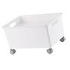 Storage Basket Roller Basket Premium PP Sturdy Portable Movable Easy Storage Large Capacity