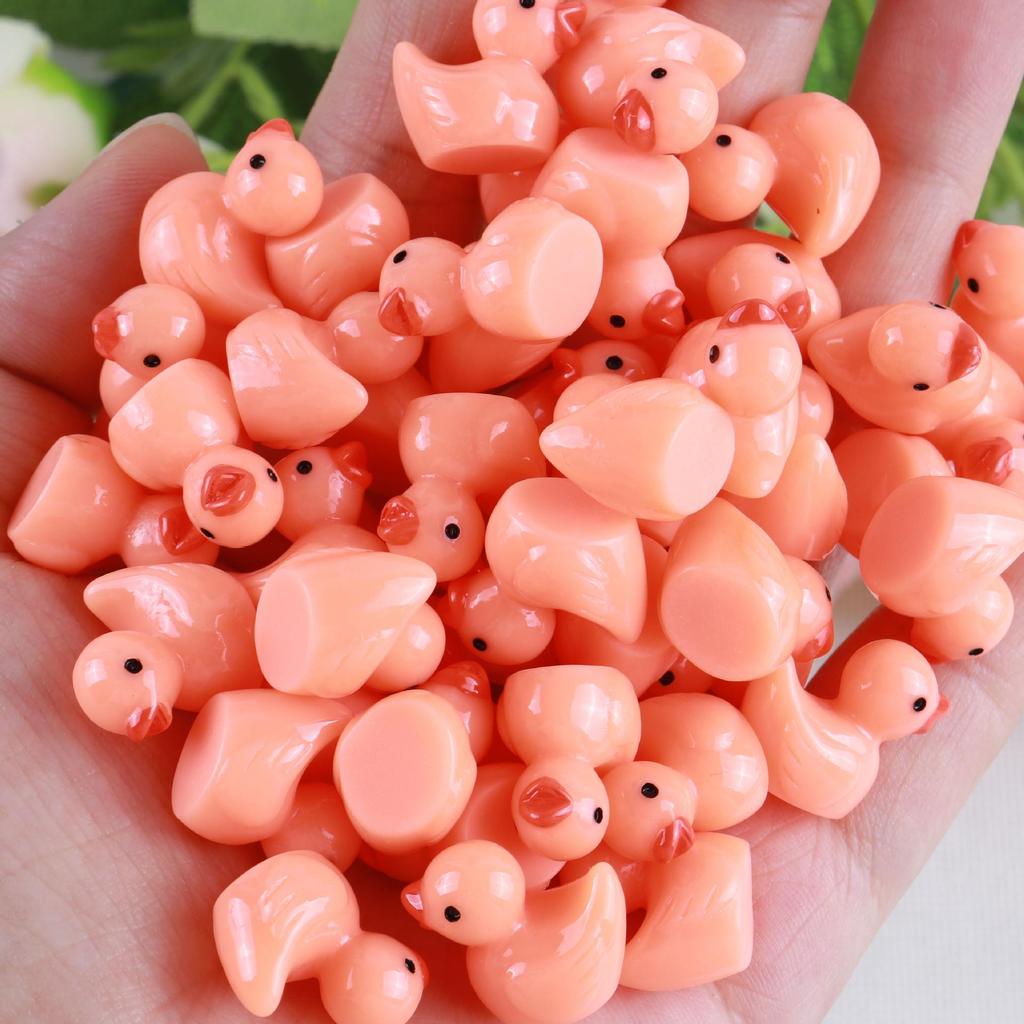 Colorful Duck Macaron DIY Resin Miniatures for Moss Landscaping