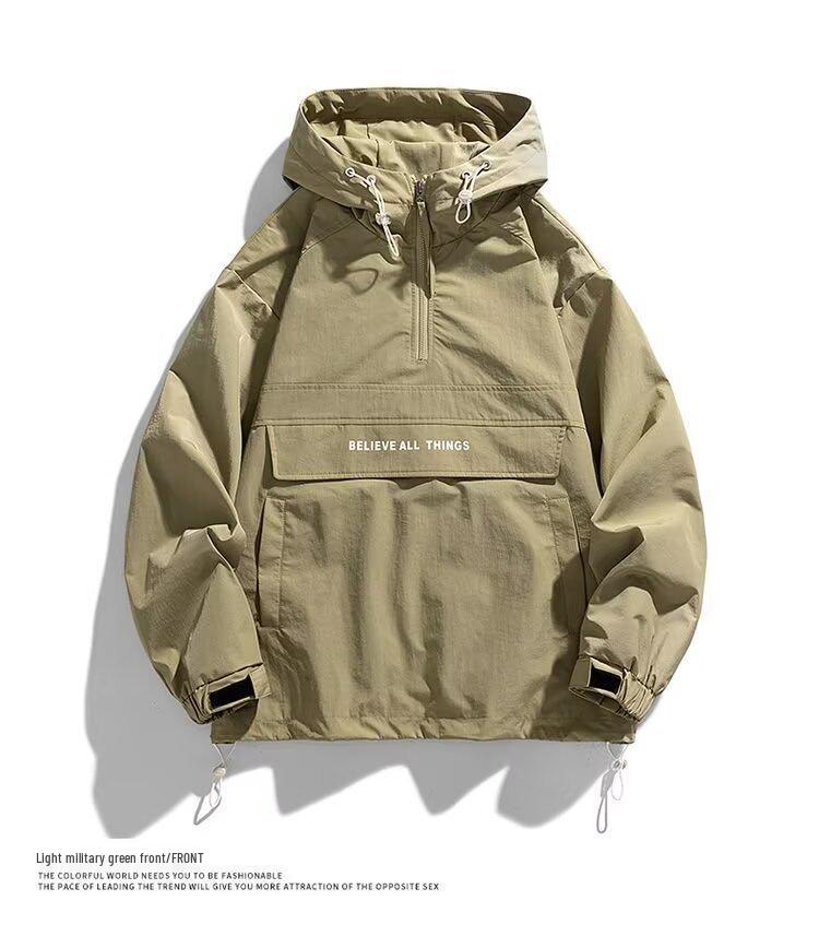 

Куртки з капюшоном Spring Mountain з багатьма кишенями: Функціональні водонепроникні куртки для чоловіків та жінок - Модний одяг для активного відпочинку для пар. M