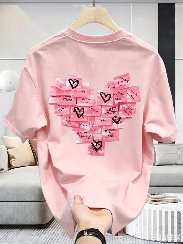 Couple Sportscraut Cotton Short Sleeve Tshirt Young Unisex And Unisexs Summer Ins Loose Casual Half Sleeve Top