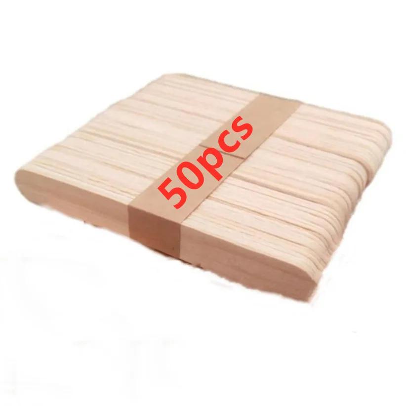 

Wholesale 50Pcs/Lot Popsicle Stick Ice Cube Maker Cream Tools Model Special-Purpose Wooden Craft Stick Lollipop Mold Accessories
