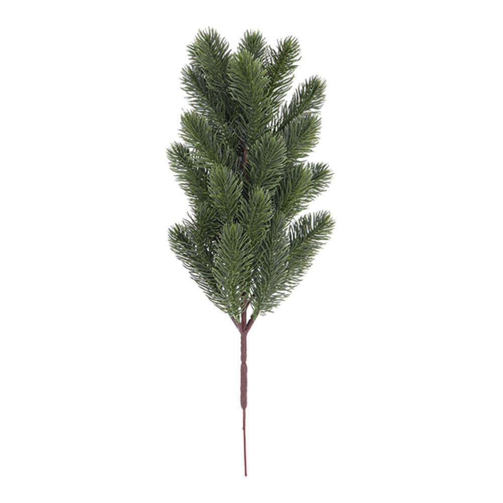 Artificial Norfolk Pine Branch UV-Resistant Faux Greenery Plants Stem Fake Pine Needle Pick Xmas Party Home Decoration
