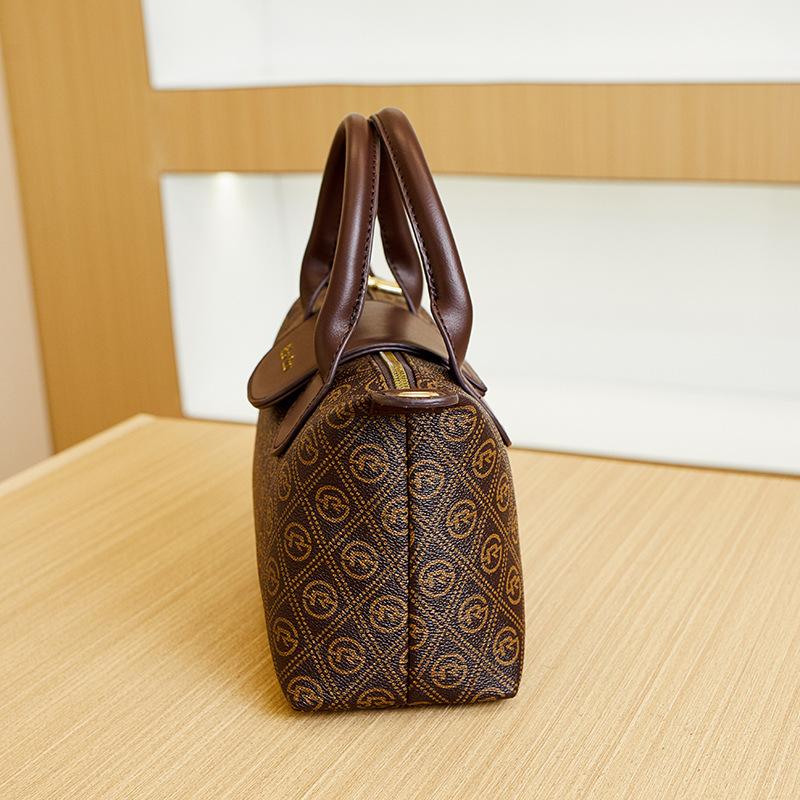 New Pillow Bag Trendy and Fashionable Printed One Shoulder European and American Retro Hand Held One Shoulder Slant