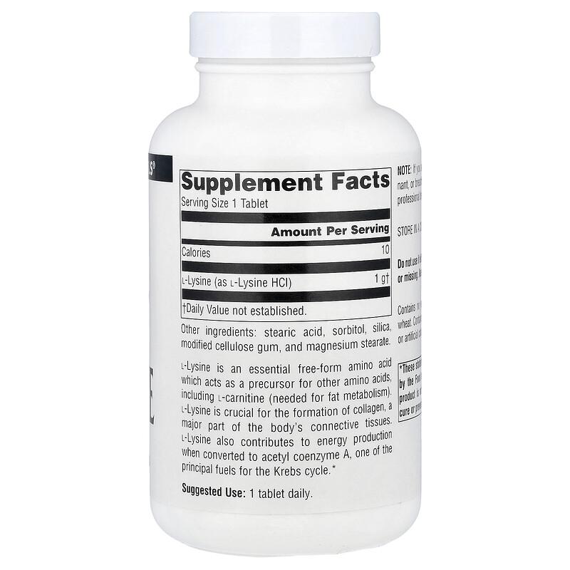 L-Lysine, 1,000 mg, 100 Tablets