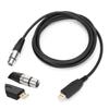 Profesionální USB samec na XLR samice Mikrofonový propojovací kabel USB MIC kabel Příslušenství 200cm