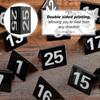 TischNummern 1-25 Acryl Doppelseitig Nummerierte Tischaufsteller Kunststoff Restaurant Hochzeit TischNummer Tischaufsteller Nummern Karten Schilder - RIpj