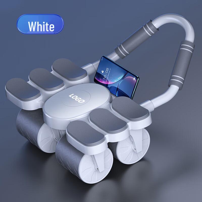 Smart 4-Wheel Ab Roller with Elbow Support
