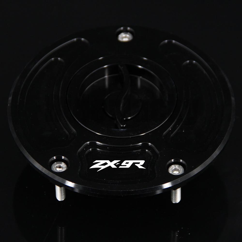 CNC Aluminum Keyless Motorcycle Accessories Fuel Gas Tank Cap Cover For Kawasaki ZX-9R ZX9R ZX9 R 2000-2003 2001