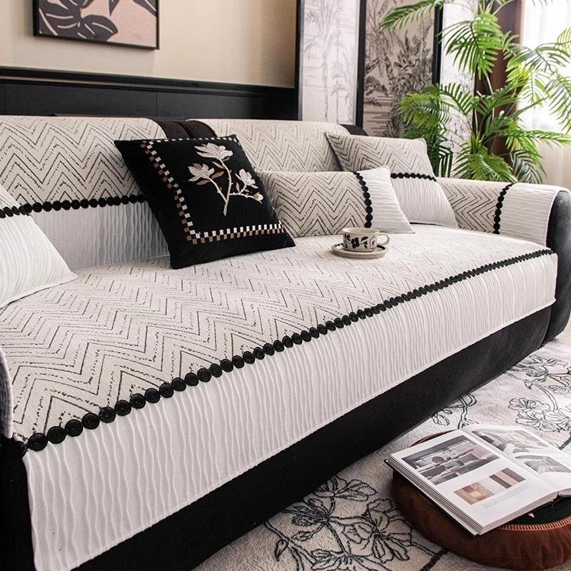 Chenier Sofa Cushion  New Four-Season Universal Leather Sofa Cover Seat Cushion Non-Slip Sofa Cover Cloth Towel Cushion