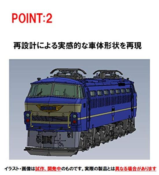 TOMIX N gauge EF66-0 type early modelwith canopy 7142 railway model electric locomotive