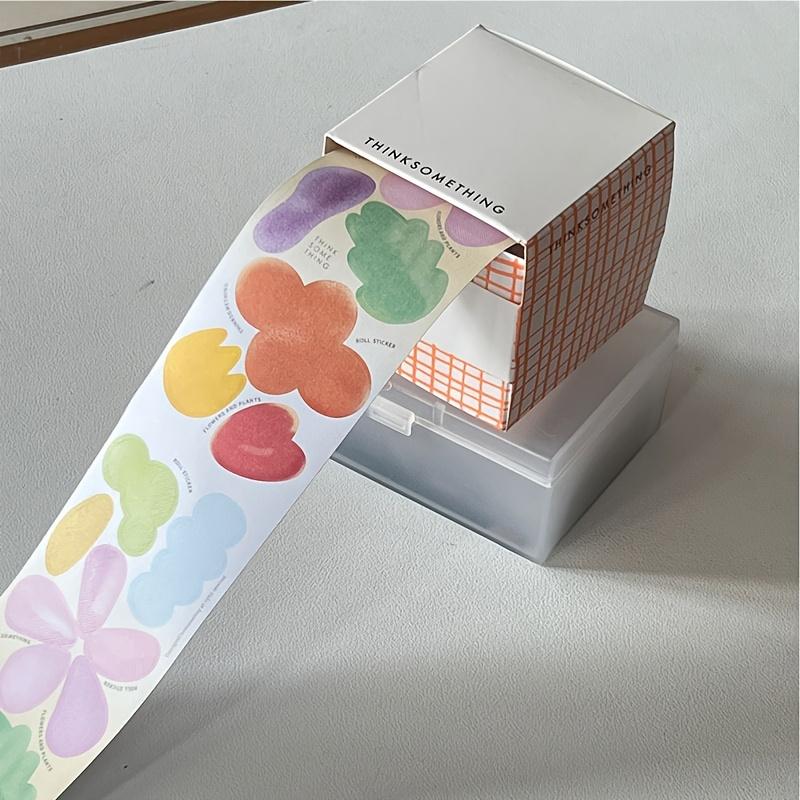

Korean Flower Pull-Out Sticky Notes in a Minimalist INS Style, Fully Adhesive, Perfect for Cute Stickers in Planners