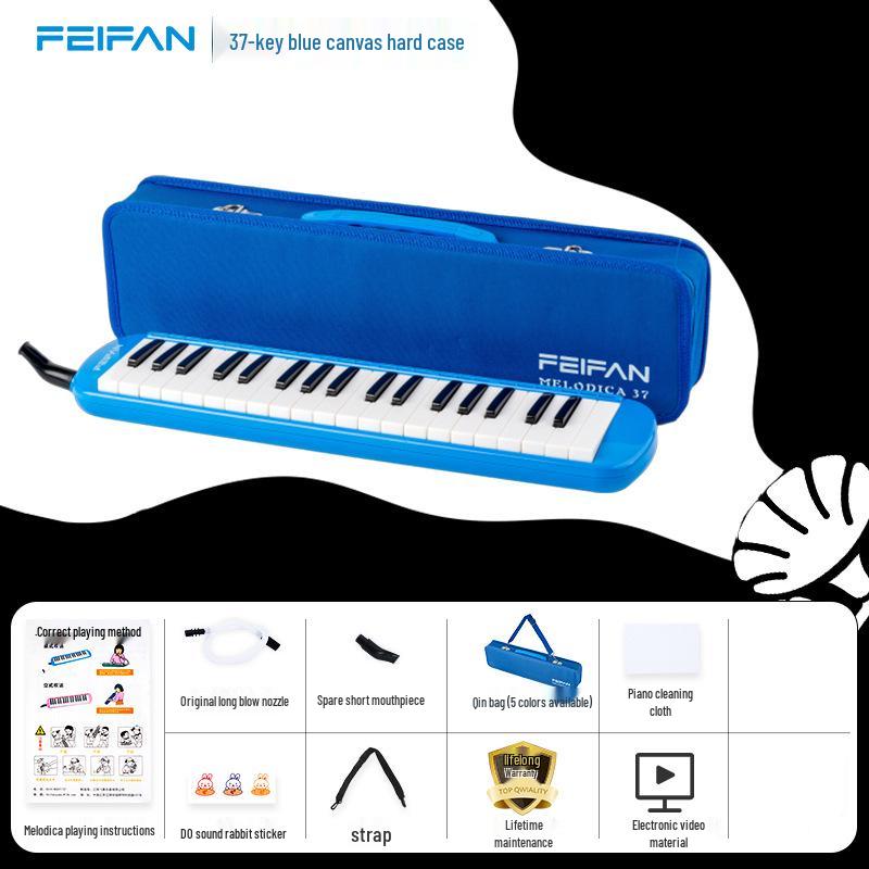 Flyfan 37-Key Melodica with Case - Teacher Recommended for Elementary Music Classes