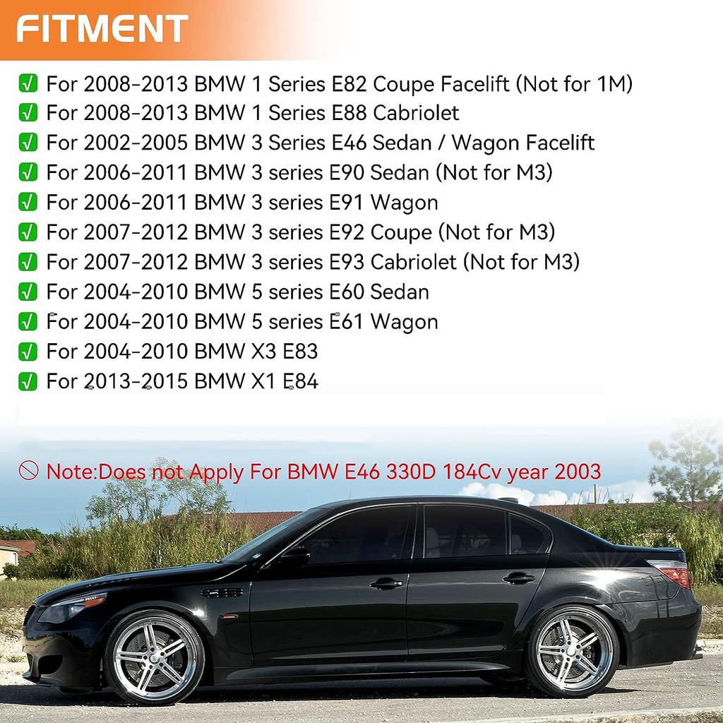 2pcs for BMW Led Dynamic Side Marker Turn Signal Light Sequential Blinker Light for E90 E91 E92 E93 E60 E87 E82 E46 Error Free