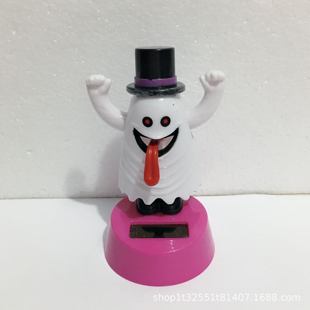 Solar Powered Dancing Halloween Swinging Animated Bobble Dancer Toy Car Decor Boy Girl Handcrafted Gift Birthday Present Party