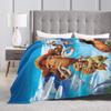 Cartoon Ice Ages Blanket Fleece Autumn/Winter  Breathable Ultra-Soft Throw Blanket for Home Travel Rug Piece