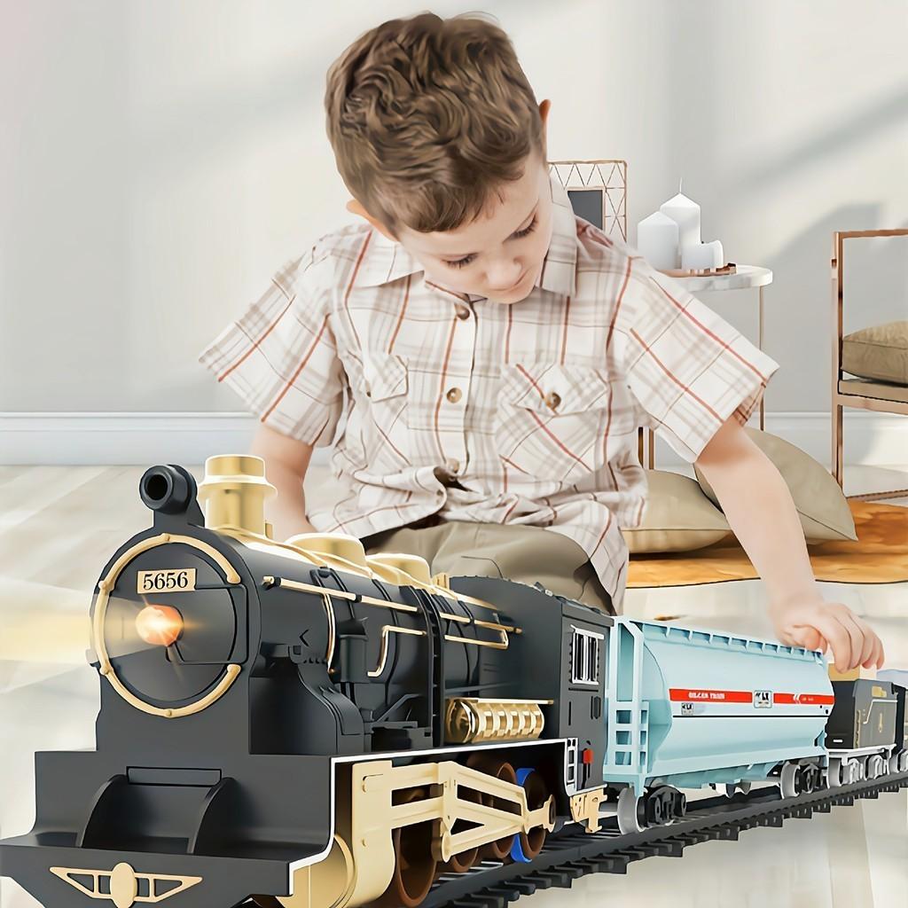 Electric Track Thomas Train Christmas High-speed Dinosaur Astronaut Kids Boy Toy Car Classic Track Car English Box