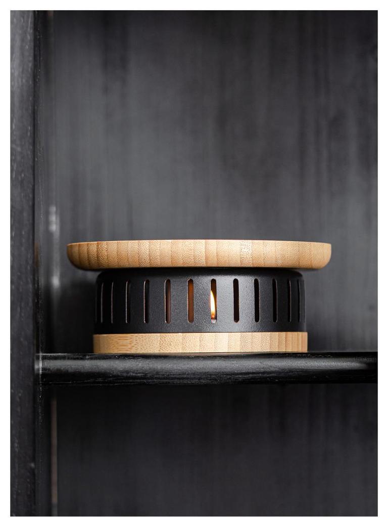 Bamboo Candle-Heated Tea Warmth Set: Insulated Pot & Gong Dao Bei