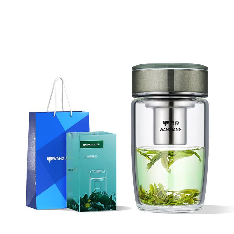 WUXIANG Oval Single-Layer Glass Tea Infuser Bottle
