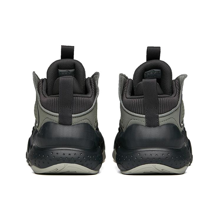 New Anta Bastard Peak 2 Anti Slip Wear Resistant Mid Top Chunky Sneakers Asphalt Gray 112148080-3