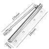 Shengbai Simple Automatic Door Closer for Wooden Doors, Silver (2-Pack)
