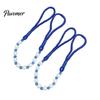 Non-damaging Curtain Holders 2Pcs Tiebacks with Pearls, Handmade Decorative Holdbacks Rope, Outdoor Farmhouse Elegant Tie Backs for Curtains,