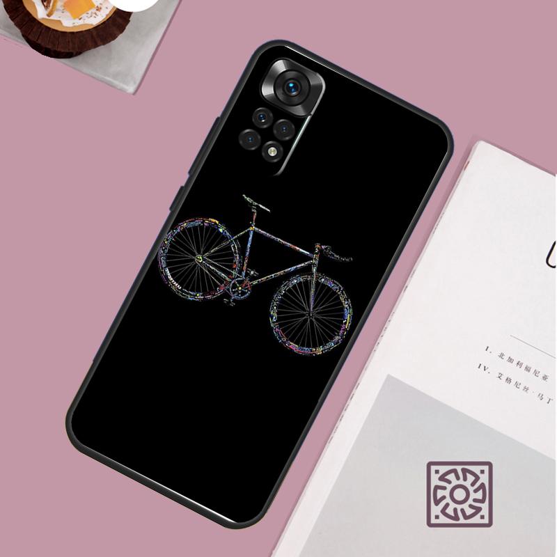 Mountain Bike Cycling Art Phone Case For Xiaomi Redmi Note 13 12 12S 12C 13C 10 10C 9 9C 10S 11S 11 Pro Soft Cover