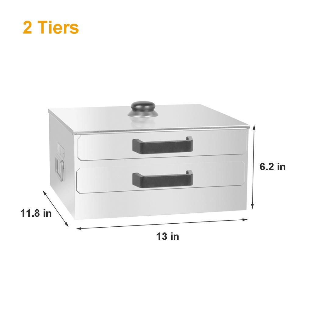 304 Household 1-2-layer Vermicelli Roll Steaming Furnace Steamer Stainless Steel Rice Noodle Roll Steamed Bun Steam Machine 2 Tiers
