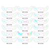 Cross Border New Holiday Series Laser Makeup Freckle Stickers Christmas Hot Stamping Party Glitter Facial