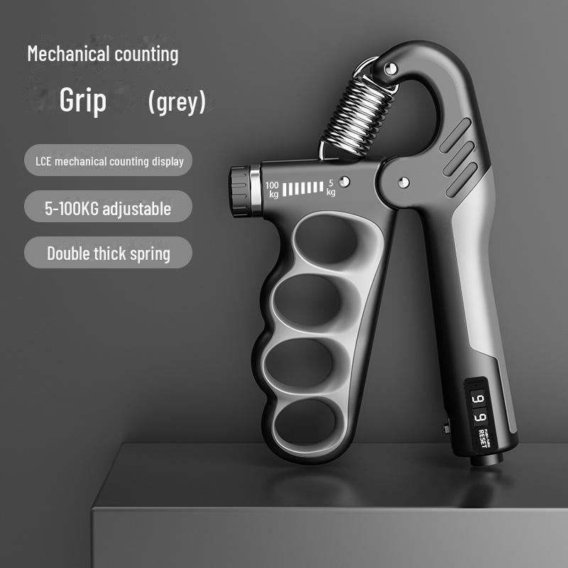 Adjustable Grip Strengthener with Electronic Counter for Hand Recovery & Fitness