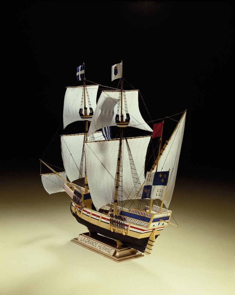 PLATZ Herrere Sailing Ship La Grande Hermine Plastic Model HE80841 1/150 (Ship)