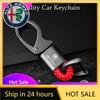 Bildekal för Alfa Romeo Bilstyling Zinklegering Nyckelring Nyckelring Tillbehör för Alfa Romeo Giulia Stelvio Giulietta 156 159