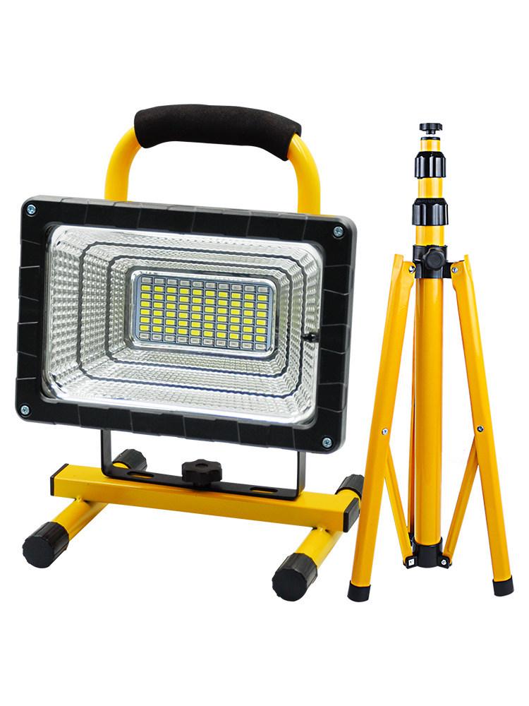 Super Bright Waterproof Rechargeable Outdoor Floodlight for Construction, Camping, and Emergency Use