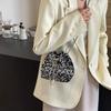 Versatile Niche Bag Women's 2025 New Fashion Sequined Bucket Bag High-end Versatile Chain Shoulder Dinner Bag