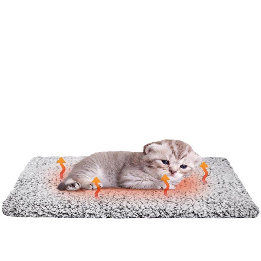Self Heating Pad for Pet Self Heating Mat Self-heating Pet Pad for Cats Dogs - Washable Super Soft for Small