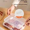 Refrigerator Storage Box Packed Meal Crisper Food Grade Sealed Food Frozen Meat 2/4/6 Compartment Refrigerated Storage Box