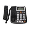 Big Button Corded Phone Hands Free Calls LCD Adjustable Brightness One Touch Speed Dialling Landline Telephone Black