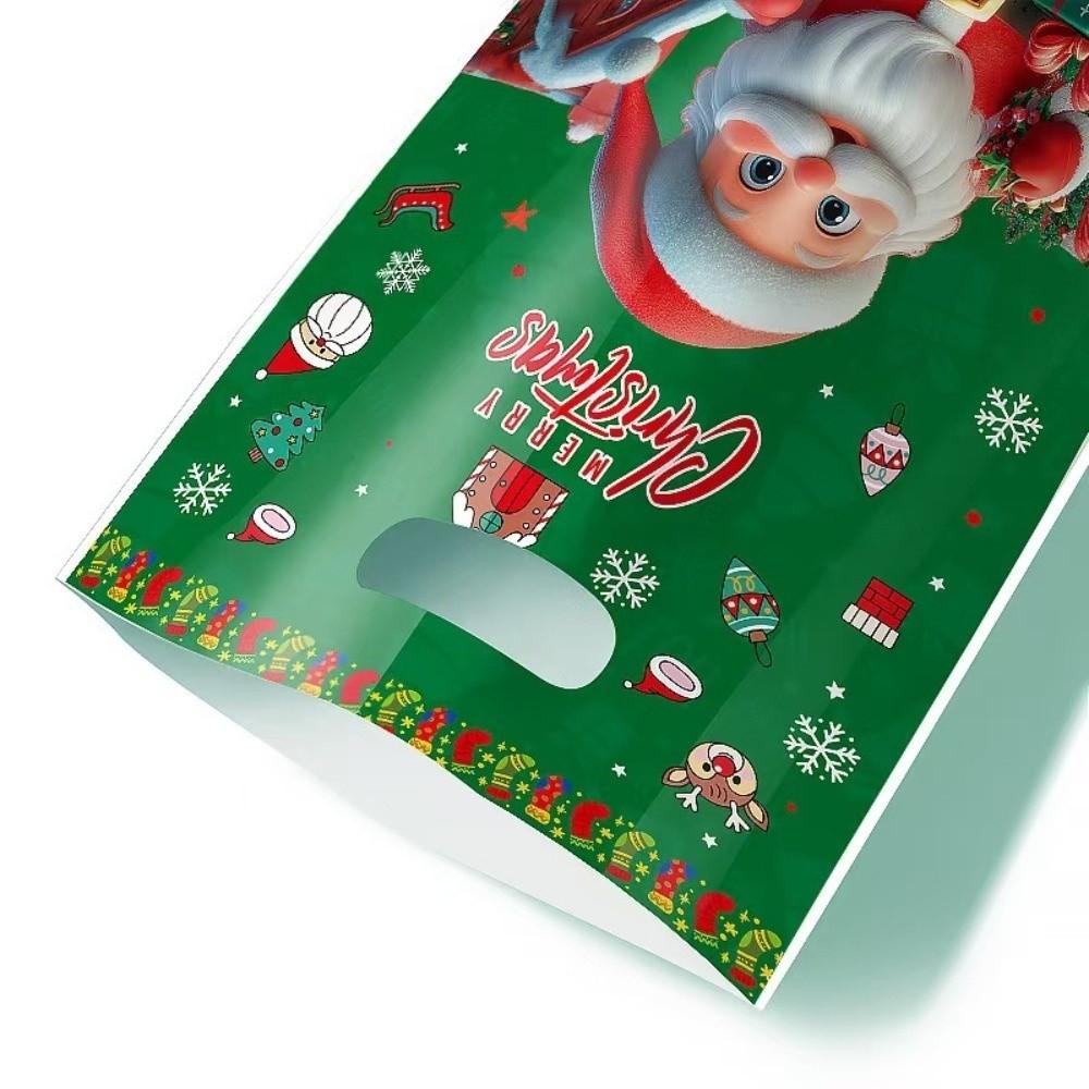 50pcs Cute Christmas Gift Bags Cookies Candy Handbags New Favor Bag  Christmas Decorations