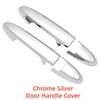 Carbon Car Upgrade Accessorie Plated Exterior Door Handle Cover Trim Paste Style For 2 Door Honda Fit Jazz Fit GK5 2014-2018