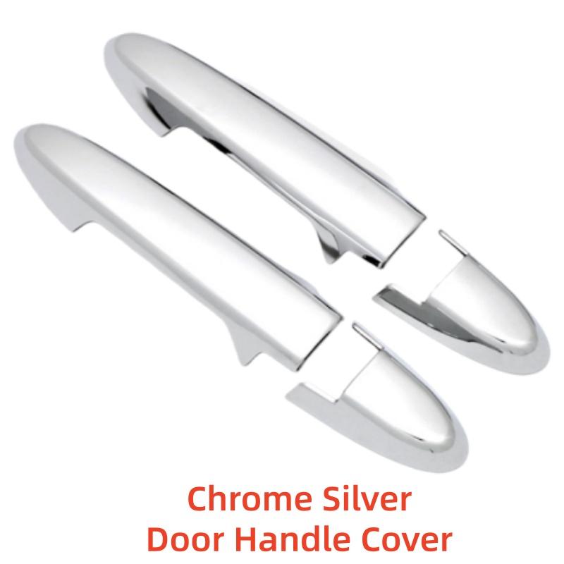 Carbon Car Upgrade Accessorie Plated Exterior Door Handle Cover Trim Paste Style For 2 Door Honda Fit Jazz Fit GK5 2014-2018
