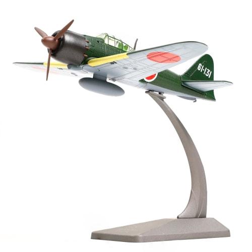 NUOTIE 1/72 Mitsubishi A6M5C Type 52 Zero Fighter Metal Diecast Aircraft Model Kit, JP, WWII Vintage Fighter Plane Model with Stand, Perfect for Adult