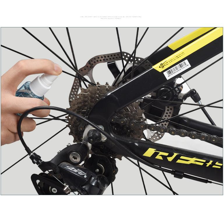 60ML Fahrrad Spezialschmiermittel Langlebiges Ketten-Trockenschmiermittel Kettenöl Fahrradkettenöl Wachsartiges Wartungsöl Squirt MTB Rennrad