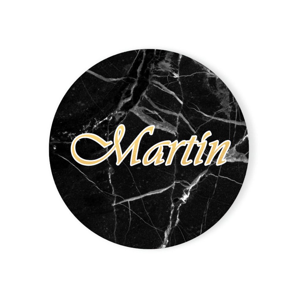 Personalised Marble Coasters Customised Gift Housewarming Room Bar Decor Marble Style Custom Name Ceramic Coaster Sets