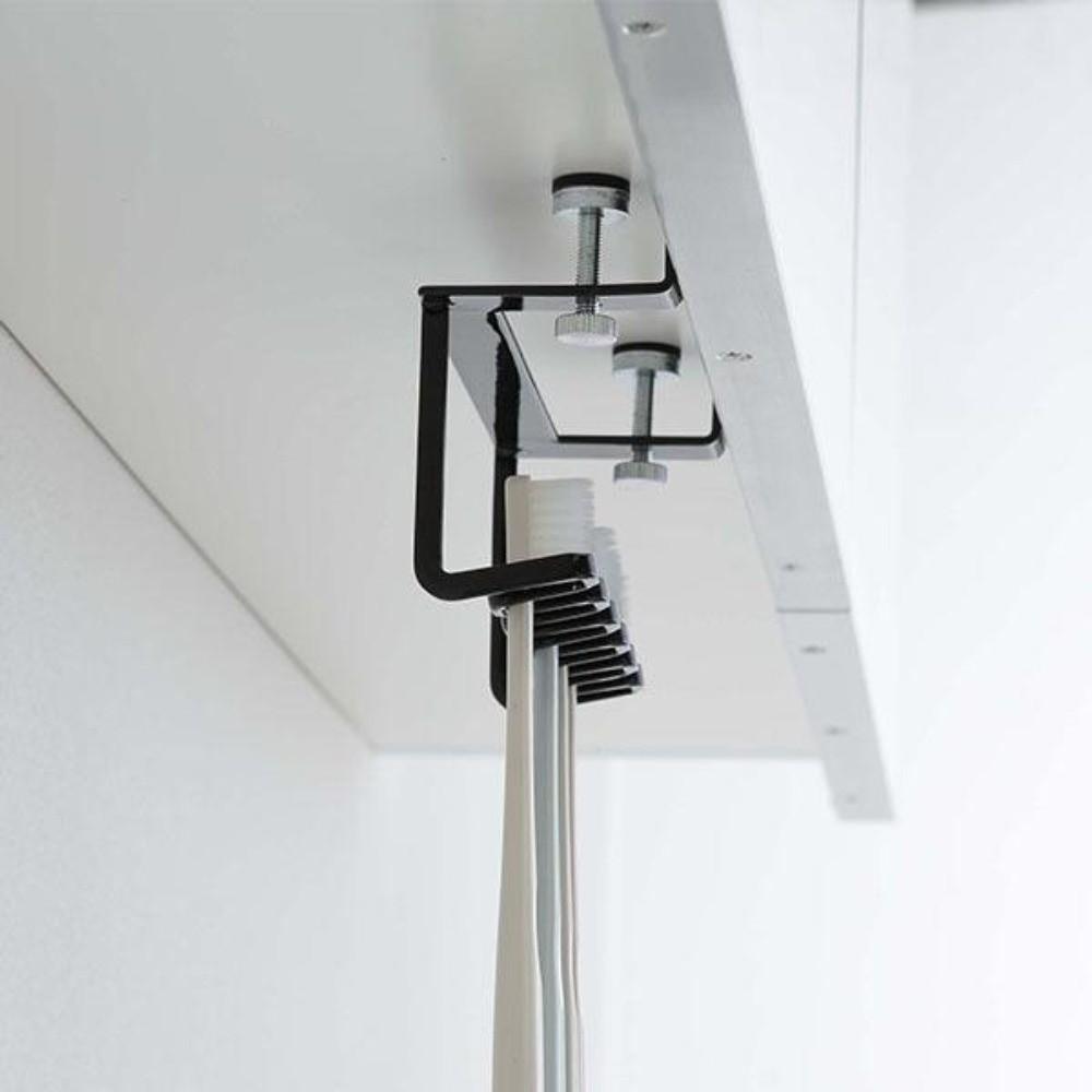 Carbon Steel Toothbrush Storage Rack Space Saving Razor Storage Rack  Bathroom