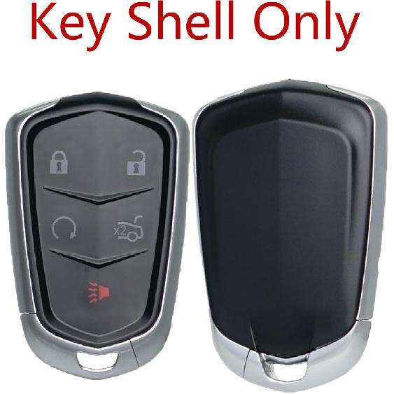 MechanMagic Key Fob Shell Case Replacement for Cadillac ATS ATS-V CTS XTS CT6 XT4 XT5 XT6 SRX 2014 2015 2016 2017 2018   - Keyless Entry Remote