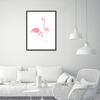 Watercolor Flamingo Canvas Painting Modern Living Room Bedroom Study Art Decor