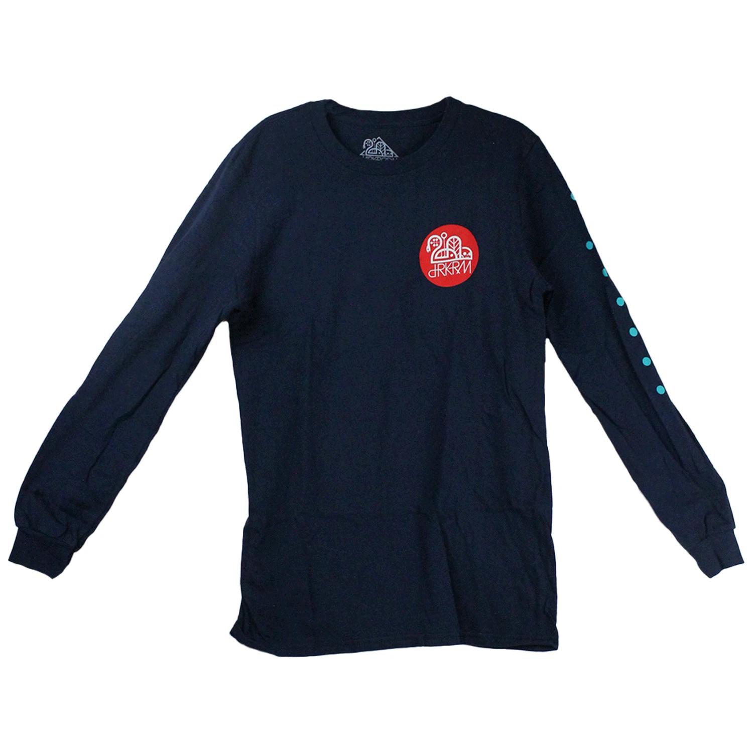 Darkroom Skateboards Longsleeve Shirt Braille Navy 4XL