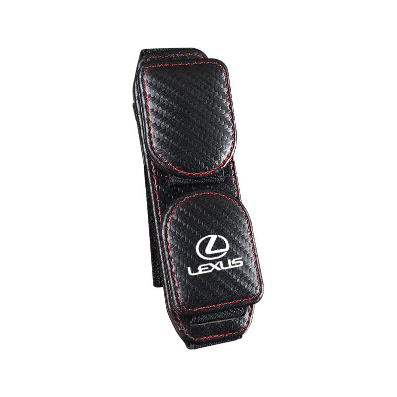 Double Clip Sunglasses Holder Magnetic Leather Glasses Storage For Lexus IS250 RX350 LX570 LX600 LX470 GX470 RX330 NX300 Ct200h AEI1